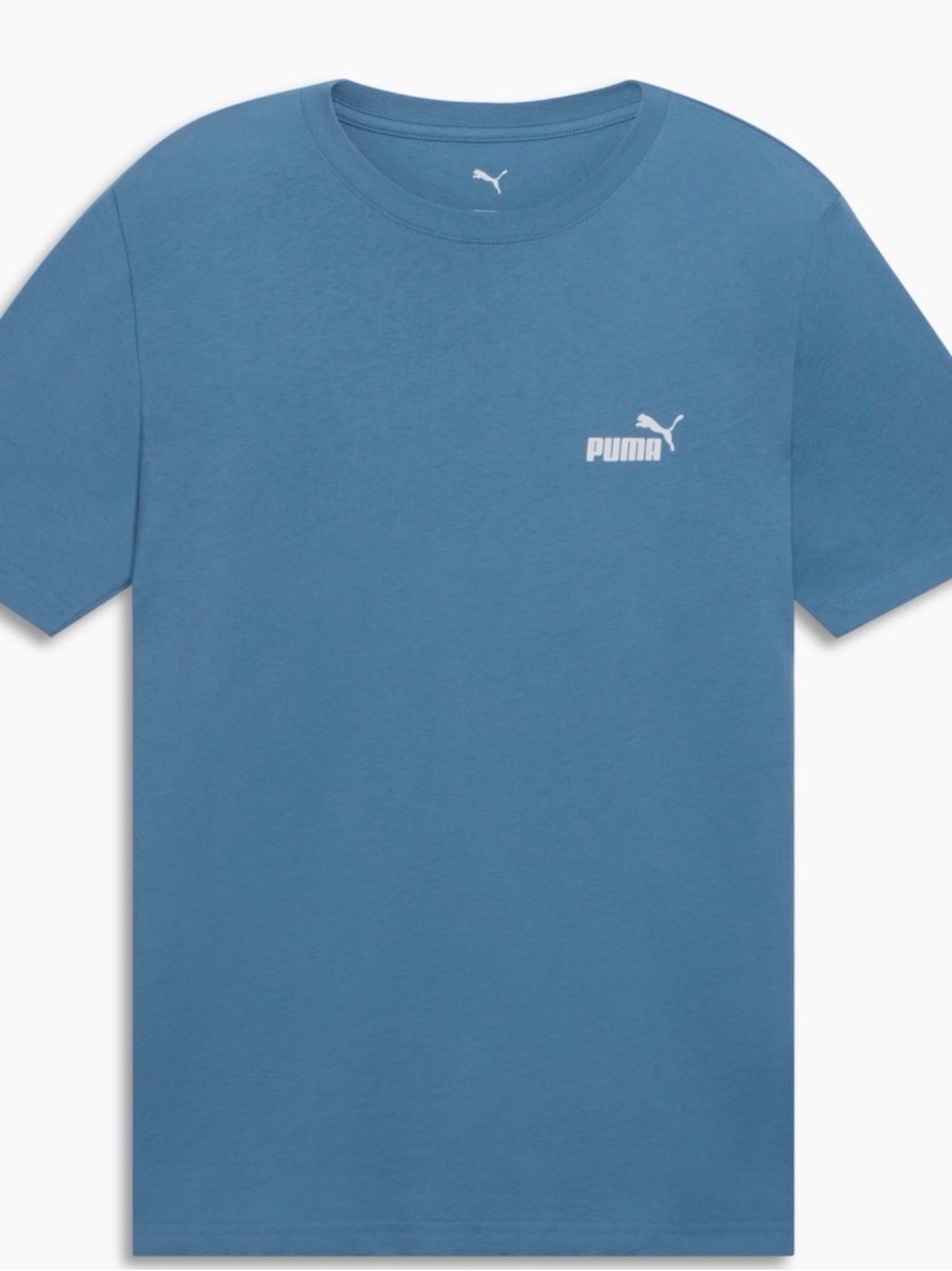 Puma Men's Slate Blue Logo Crewneck Tee